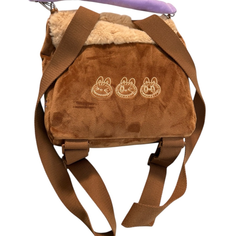 Labubu The Monsters Fuzzy ITA style Backpack - Picture 4 of 7